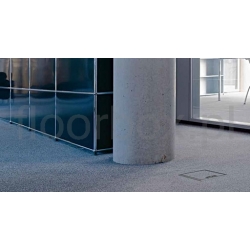 Puszka podłogowa 264 x 264 mm na 12 gniazd podłoga betonowa wykładzina 3,5,8,10 mm